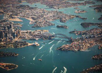 aerial photography of bridge