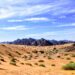 sand dune and mountain scenery