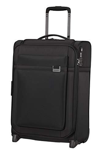 Samsonite Airea - Upright S Toppocket Expandable, Carry-on Luggage, 55 cm, 41/46 L, Black (Black)