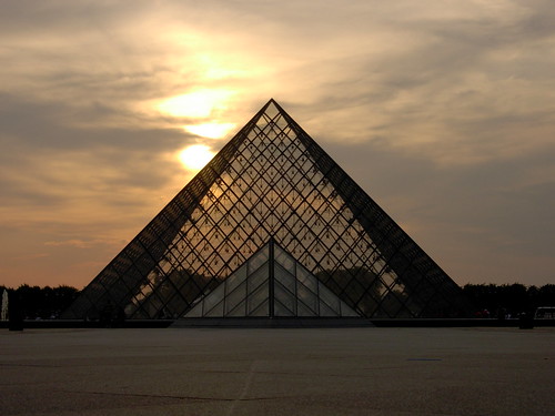 Louvre at dusk