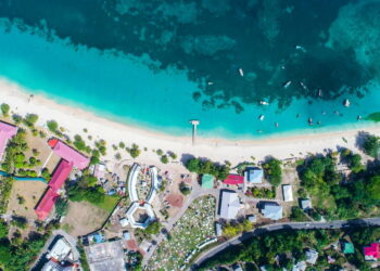 aerial view of beach during daytime