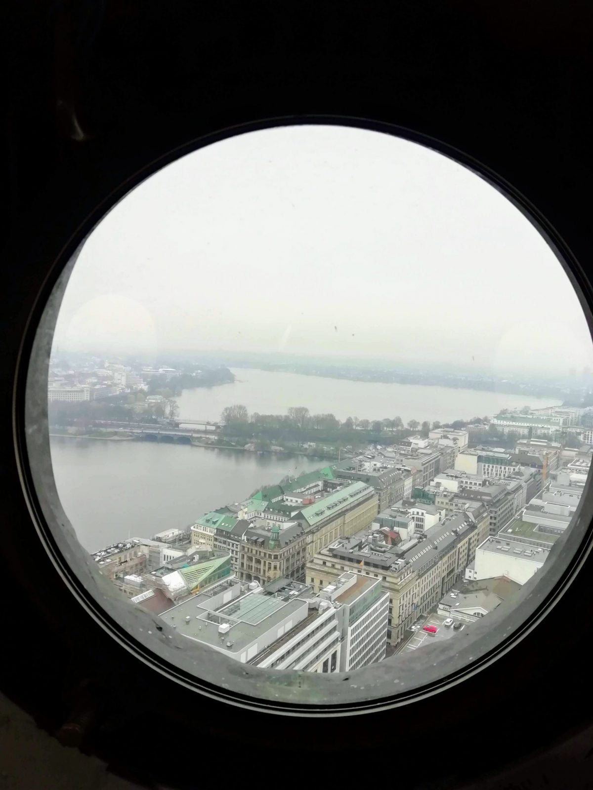 Elbe river View From St. Peter's Church, Hamburg