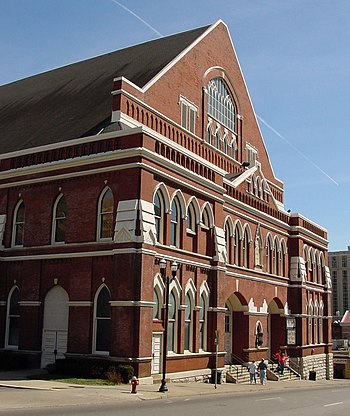 Ryman Auditorium, where The Byrds made their a...