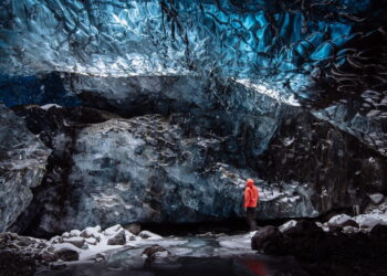 glacier, ice cave, iceland