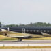 black and white private jet
