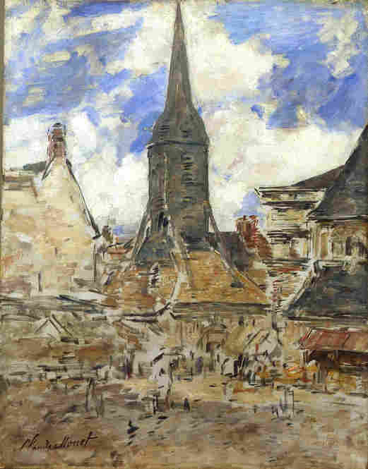 Painting of Honfleur by Monet