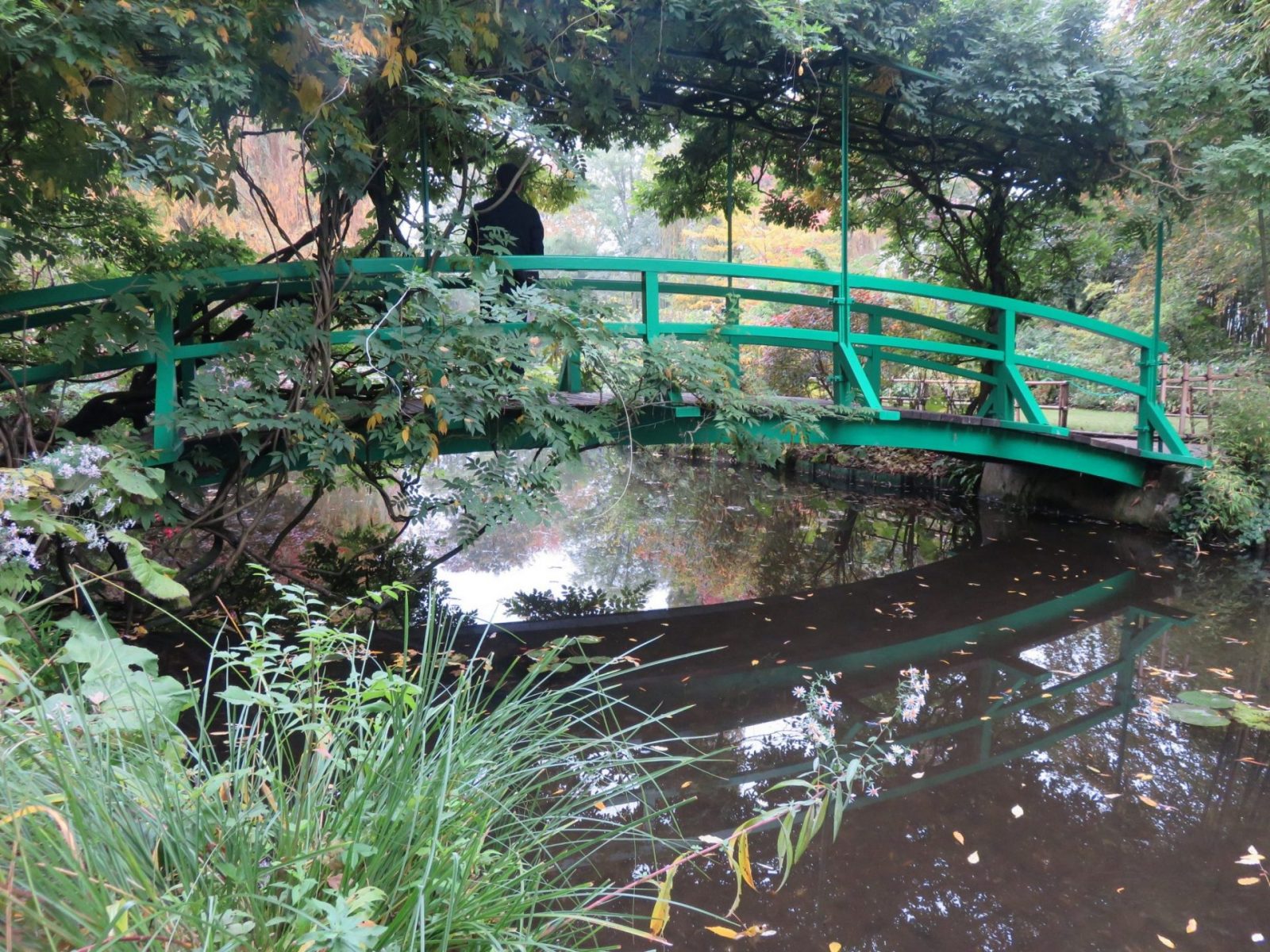 Photo of his Japanese bridge in Giverny