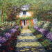 Painting of his house in Giverny