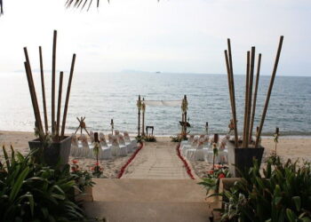 Beach wedding cover photo