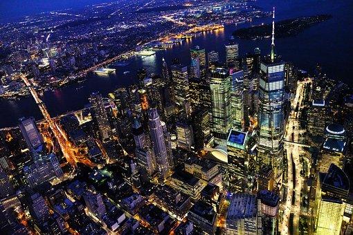 New York, Cityscape, Night, City